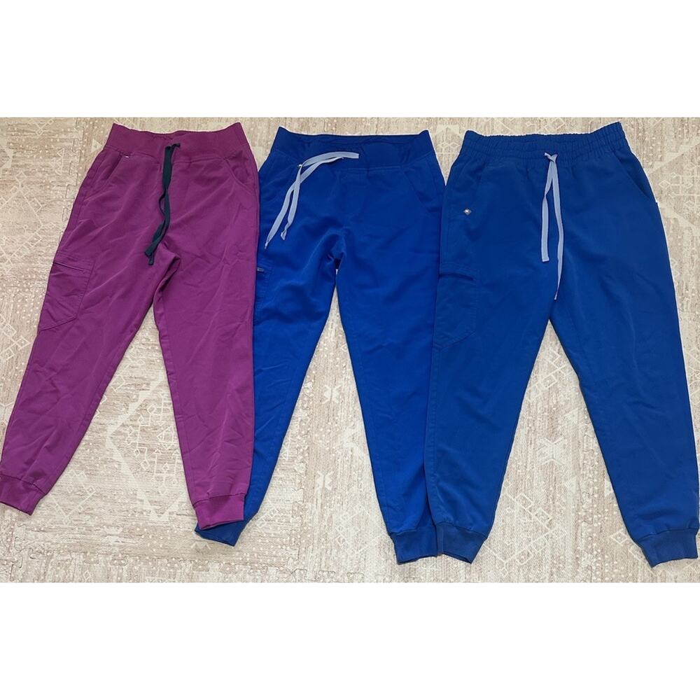 Figs Scrub Pants Women S Zamora High Waisted Jogger Medical LOT OF 3